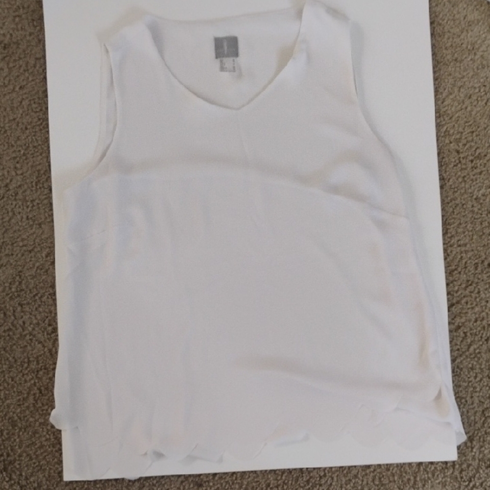 White Sleeveless Top